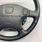JDM EK3 Civic ViRS Black Leather Steering Wheel